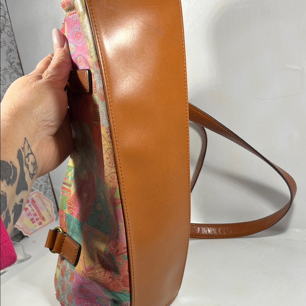 Fossil Multicolor Patchwork Shoulder Bag - image 7